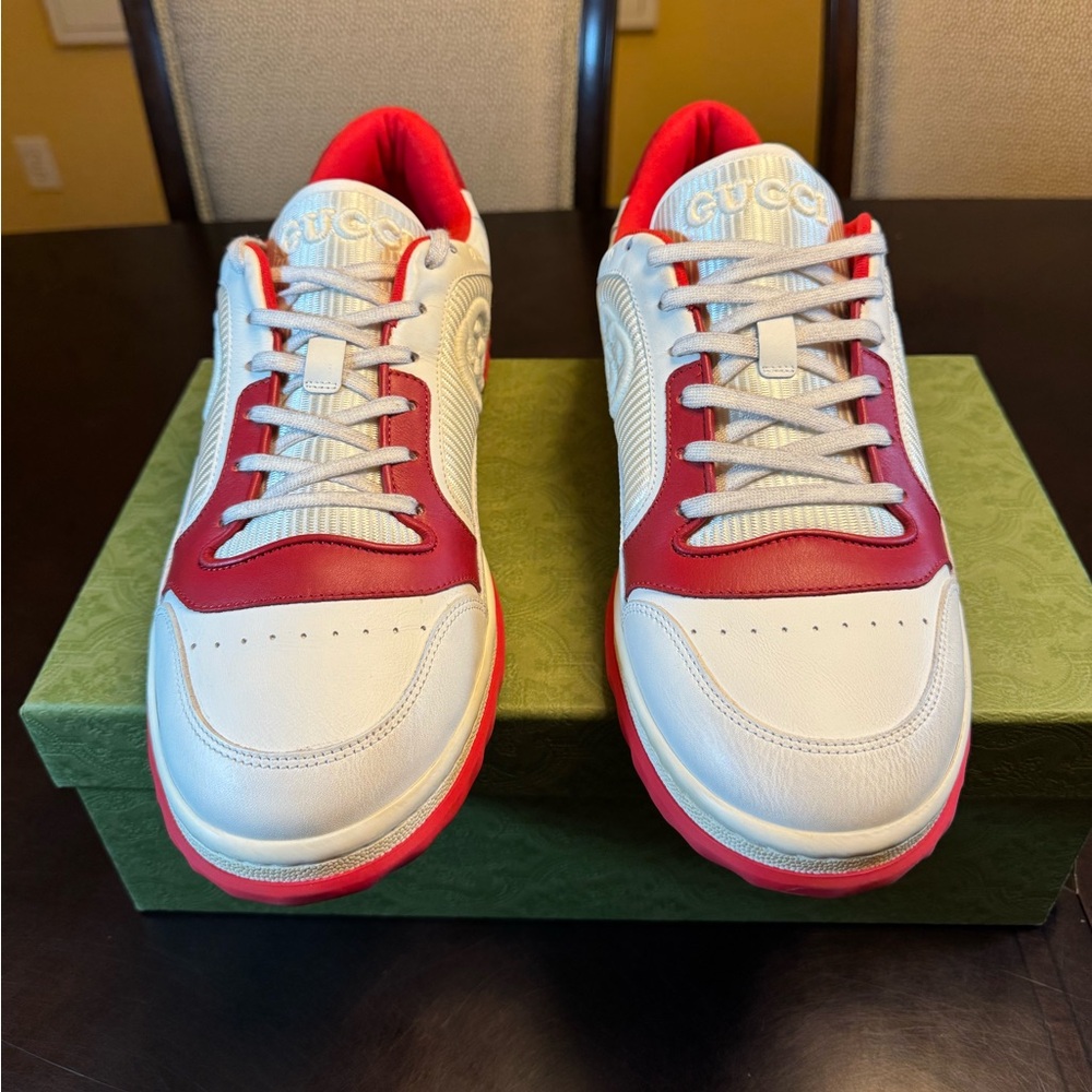 Gucci White and Red Sneakers - Picture 5 of 15